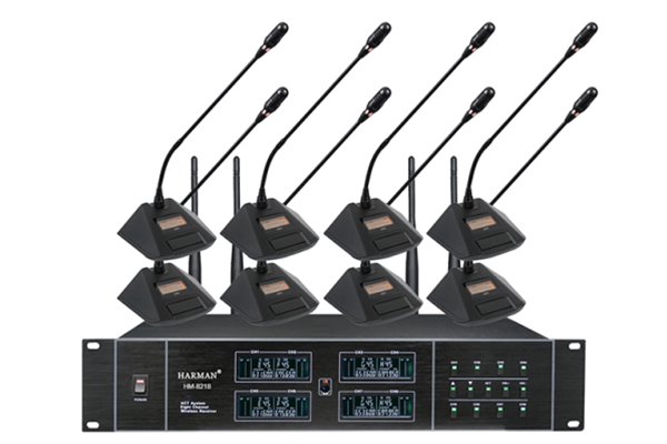 UHF一拖八無(wú)線(xiàn)會(huì)議話(huà)筒/HM-8218(圖3) 3.3HM-8218.png